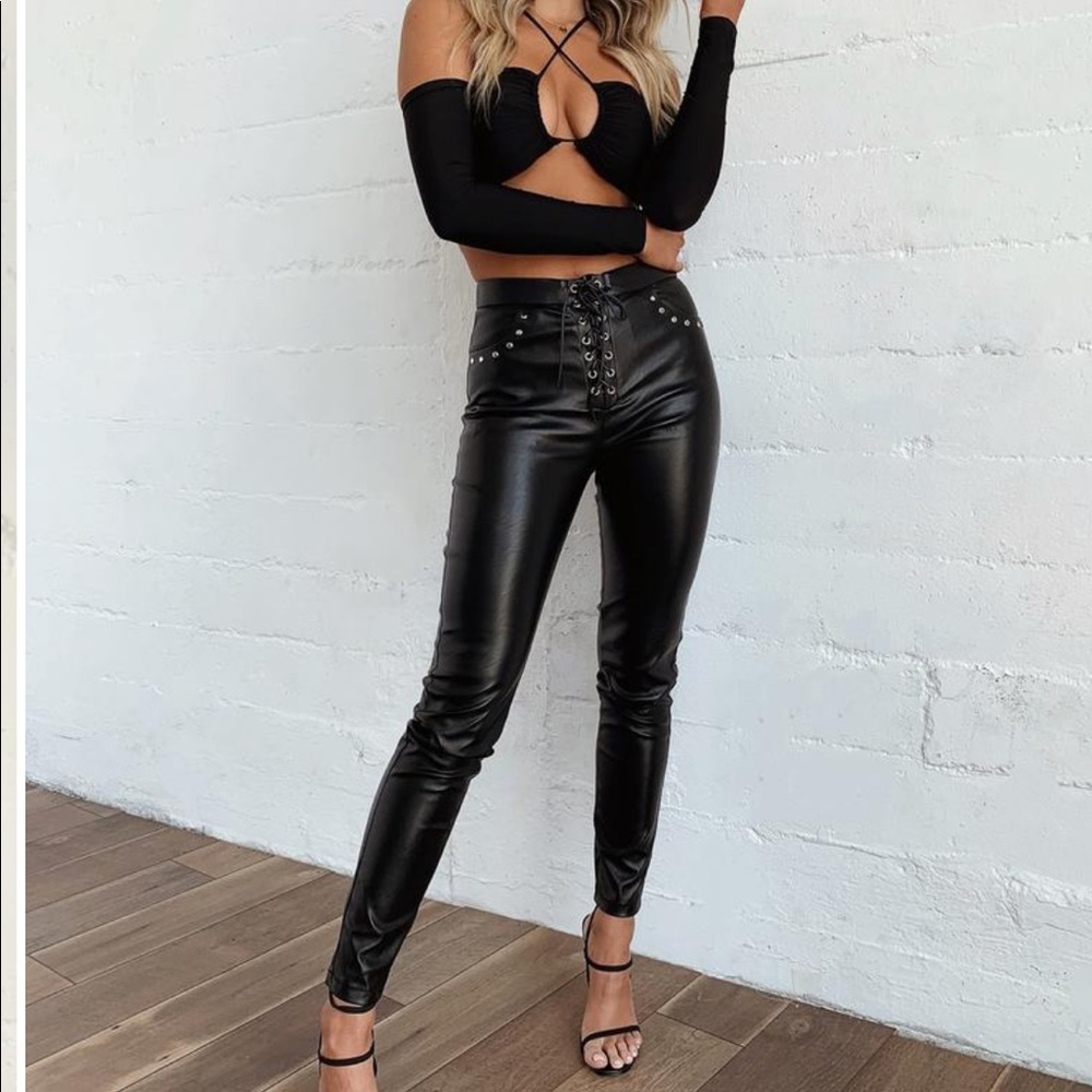 NWT Tiger Mist Parry Faux Leather Pants
